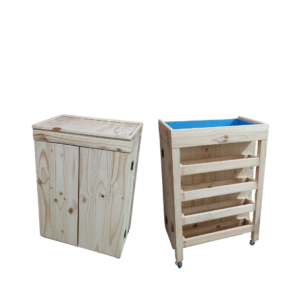 MESA DE ARENA CON GABINETES