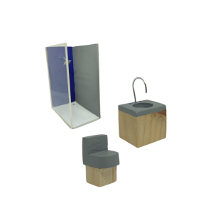 SET BAÑO MINIATURA