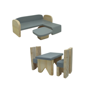 SET SALA COMEDOR MINIATURA