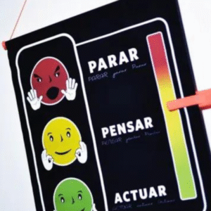 Semáforo del enojo de pared