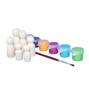 Set de Pegdolls para pintar